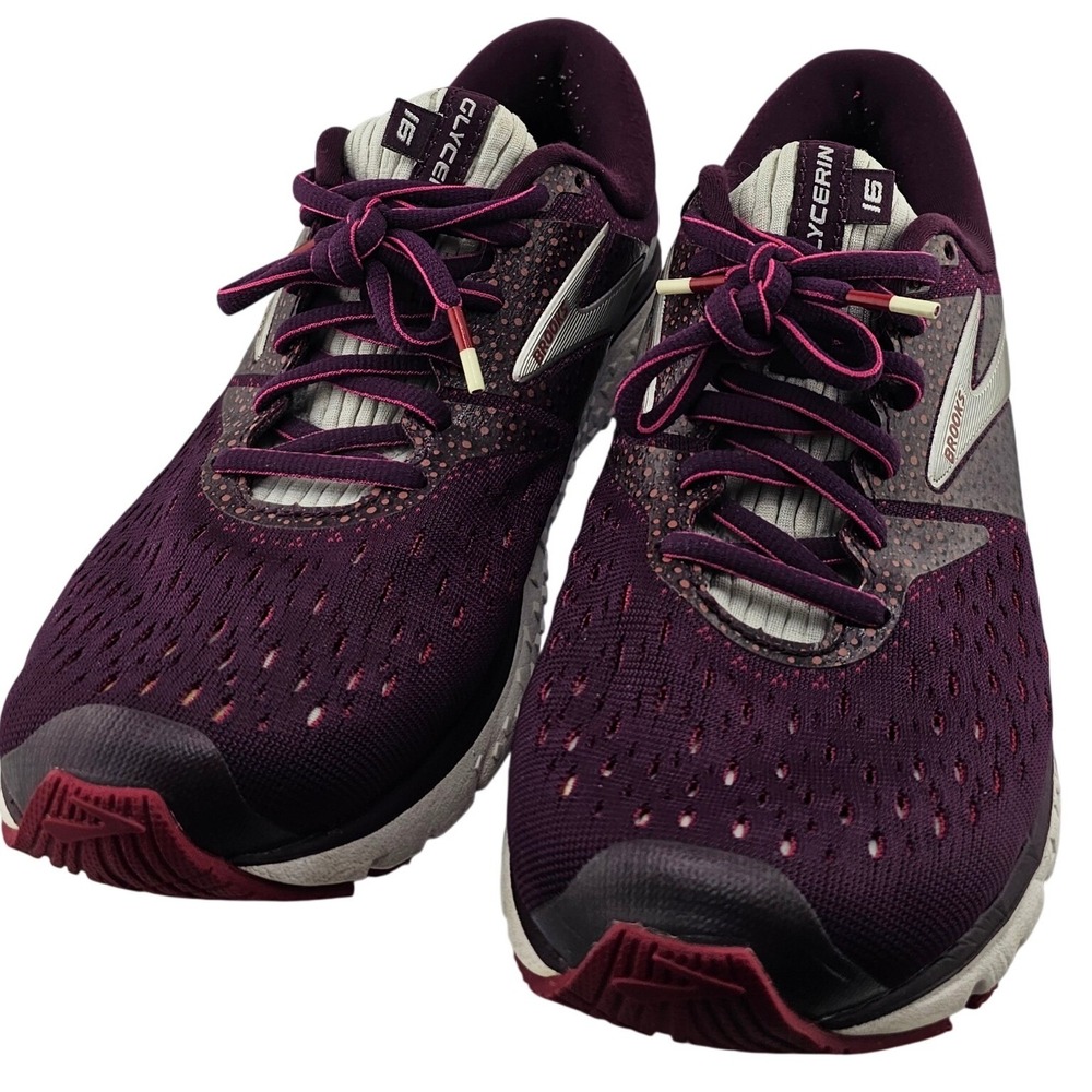 Brooks Glycerin 16 Running Shoes Women's 8.5 Purple Pink Neutral Cushion GUC